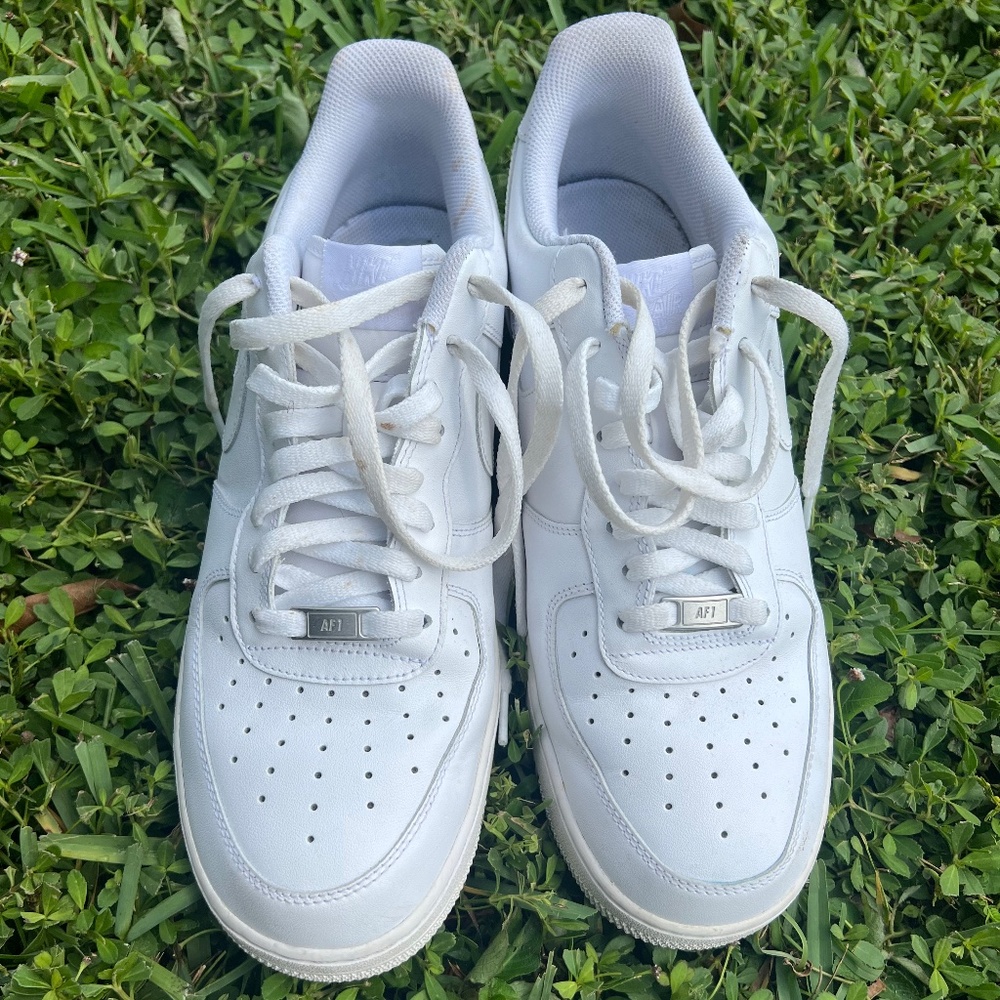 Nike Air Force 1’s Low White - Men’s 13